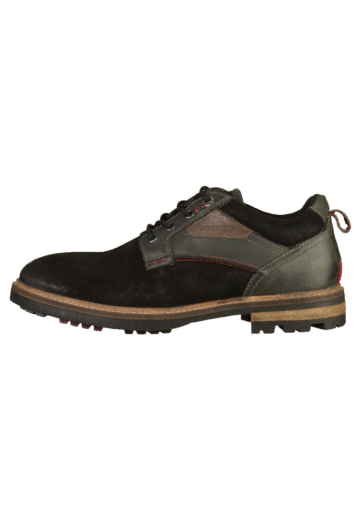 Dockers Halbschuhe Leder Schwarz - surf4shoes