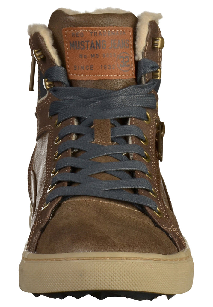 Mustang Sneaker Lederimitat Braun - surf4shoes