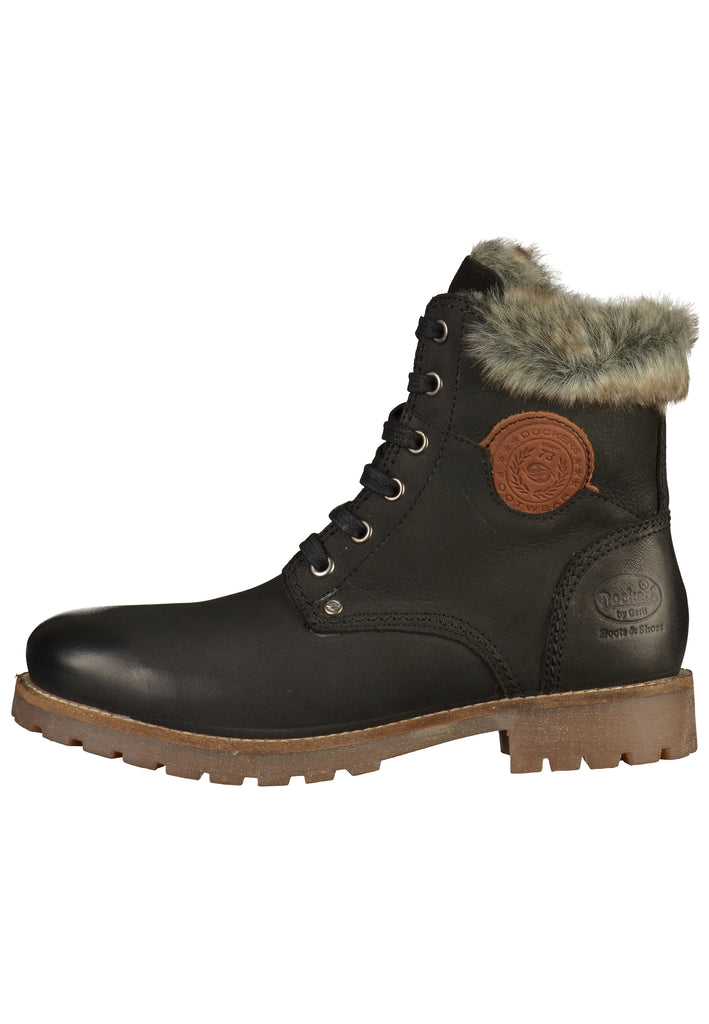Dockers Stiefelette Leder Schwarz - surf4shoes