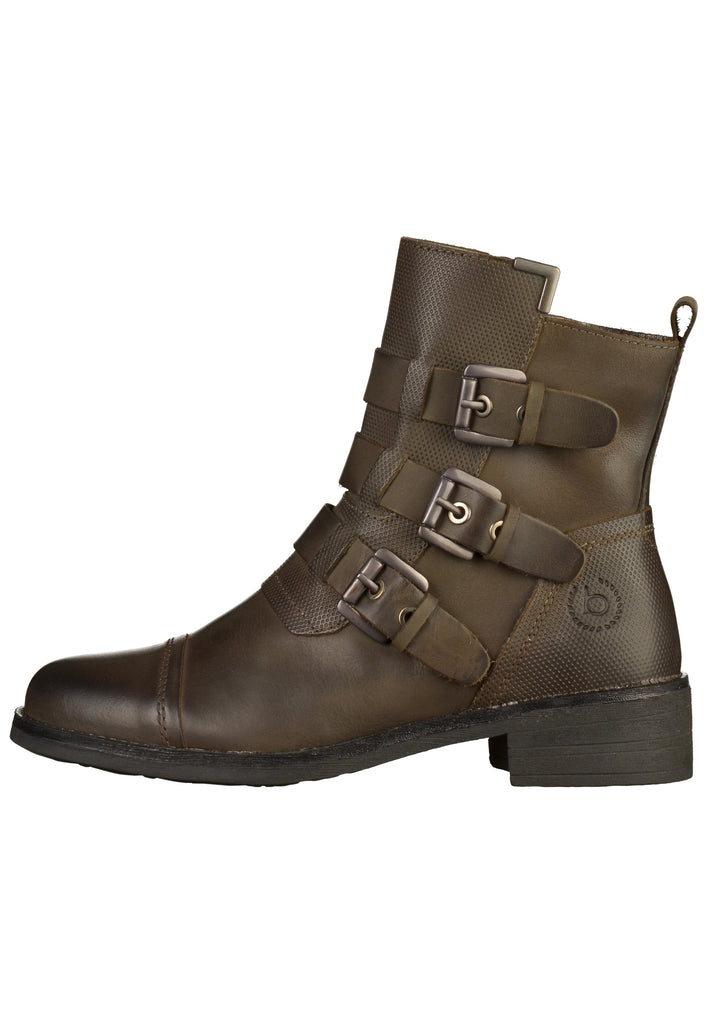 Bugatti Stiefelette Glattleder Green - surf4shoes