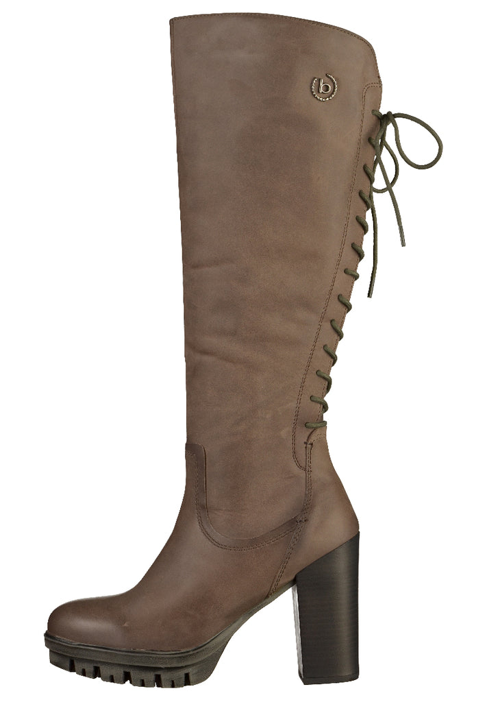 Bugatti Stiefel Glattleder Dunkelgrau - surf4shoes