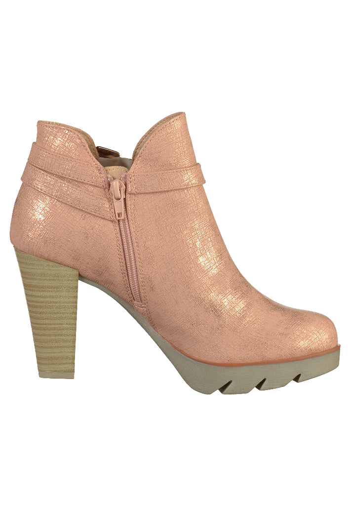 Bugatti Stiefelette Lederimitat Rose - surf4shoes