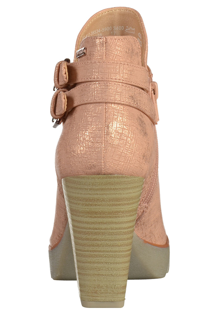 Bugatti Stiefelette Lederimitat Rose - surf4shoes