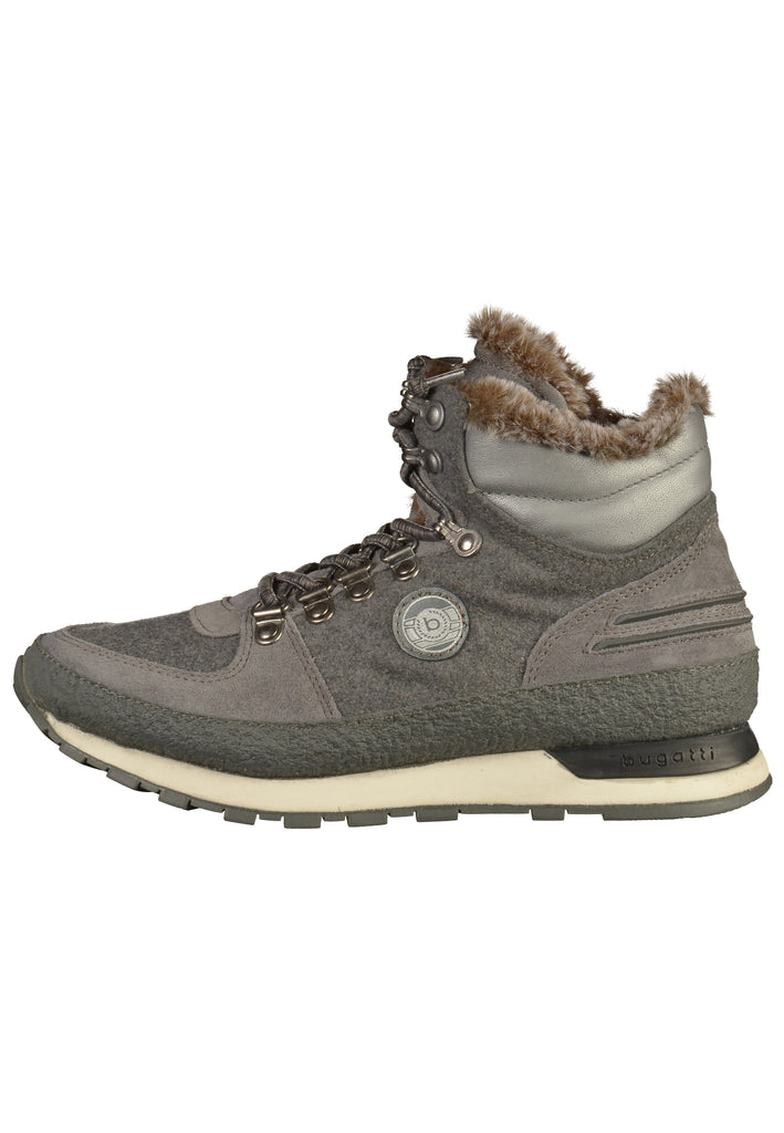 Bugatti Stiefelette Veloursleder/Textil Dunkelgrau - surf4shoes