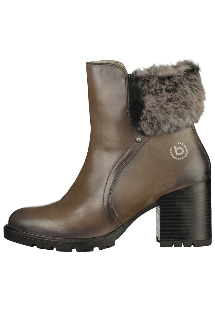 Bugatti Stiefelette Glattleder Dunkelgrau - surf4shoes