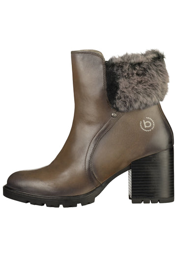 Bugatti Stiefelette Glattleder Dunkelgrau - surf4shoes