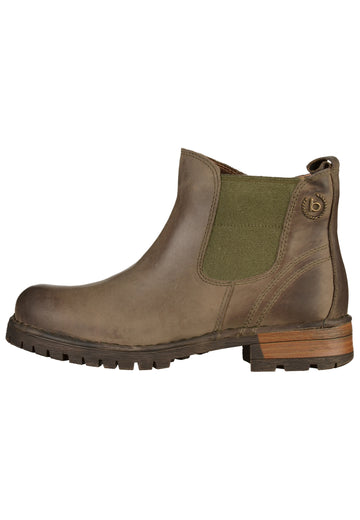 Bugatti Stiefelette Glattleder Oliv - surf4shoes