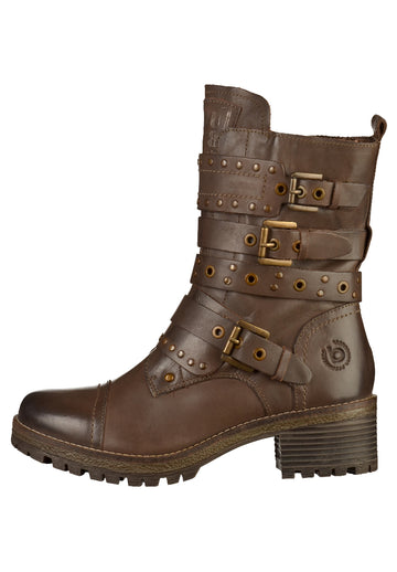 Bugatti Stiefelette Leder Braun - surf4shoes