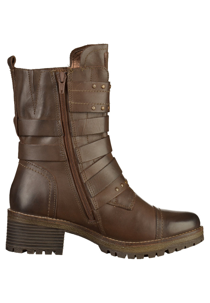 Bugatti Stiefelette Leder Braun - surf4shoes