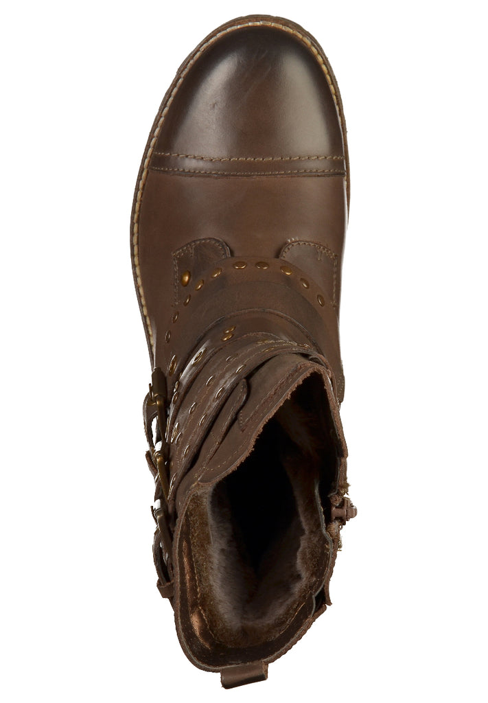 Bugatti Stiefelette Leder Braun - surf4shoes