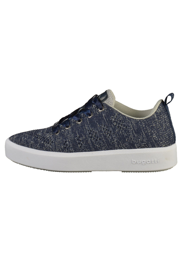 Bugatti Sneaker Textil Dunkelbau/Silber - surf4shoes