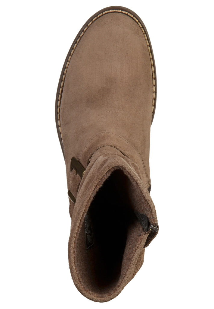 Richter Stiefelette Veloursleder Beige - surf4shoes