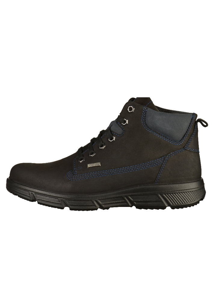 Jomos Stiefelette Leder Schwarz/Blau - surf4shoes