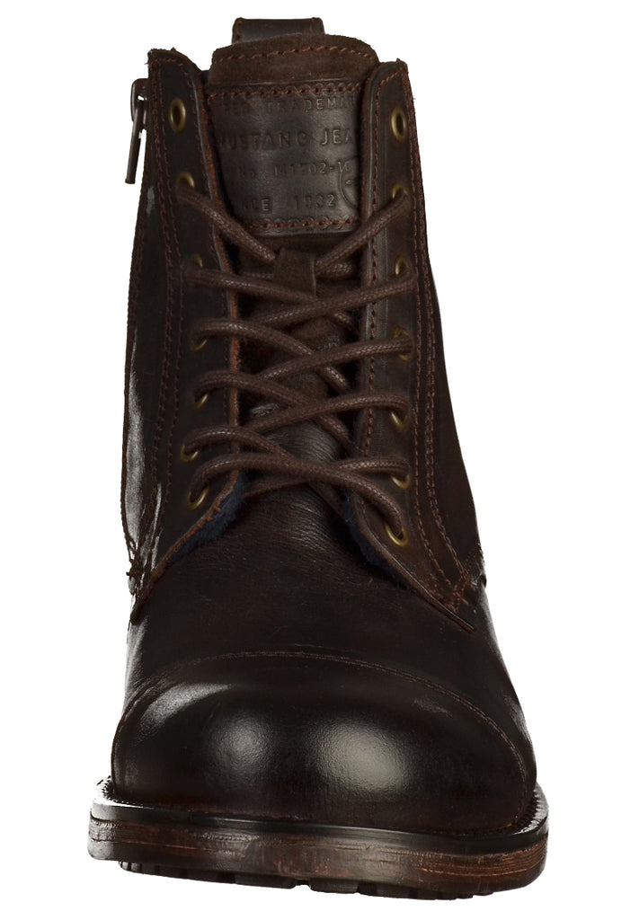 Mustang Stiefelette Leder Dunkelbraun - surf4shoes