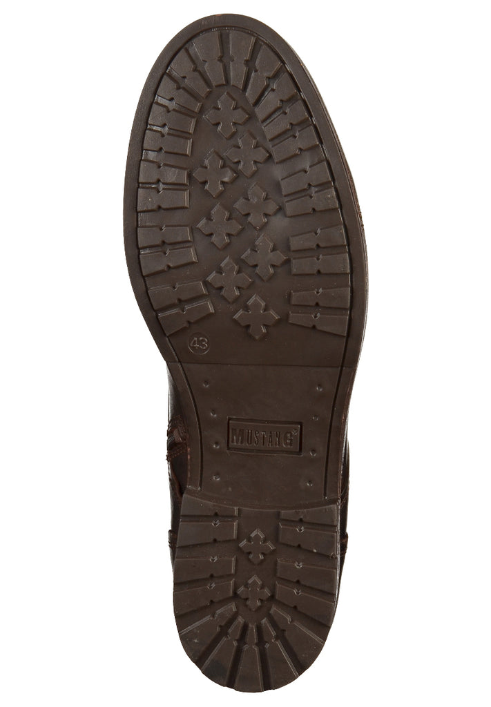 Mustang Stiefelette Leder Dunkelbraun - surf4shoes