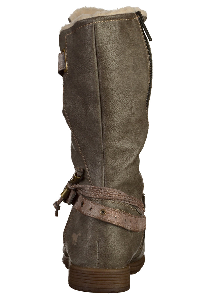 Mustang Stiefel Lederimitat Dunkelgrau - surf4shoes