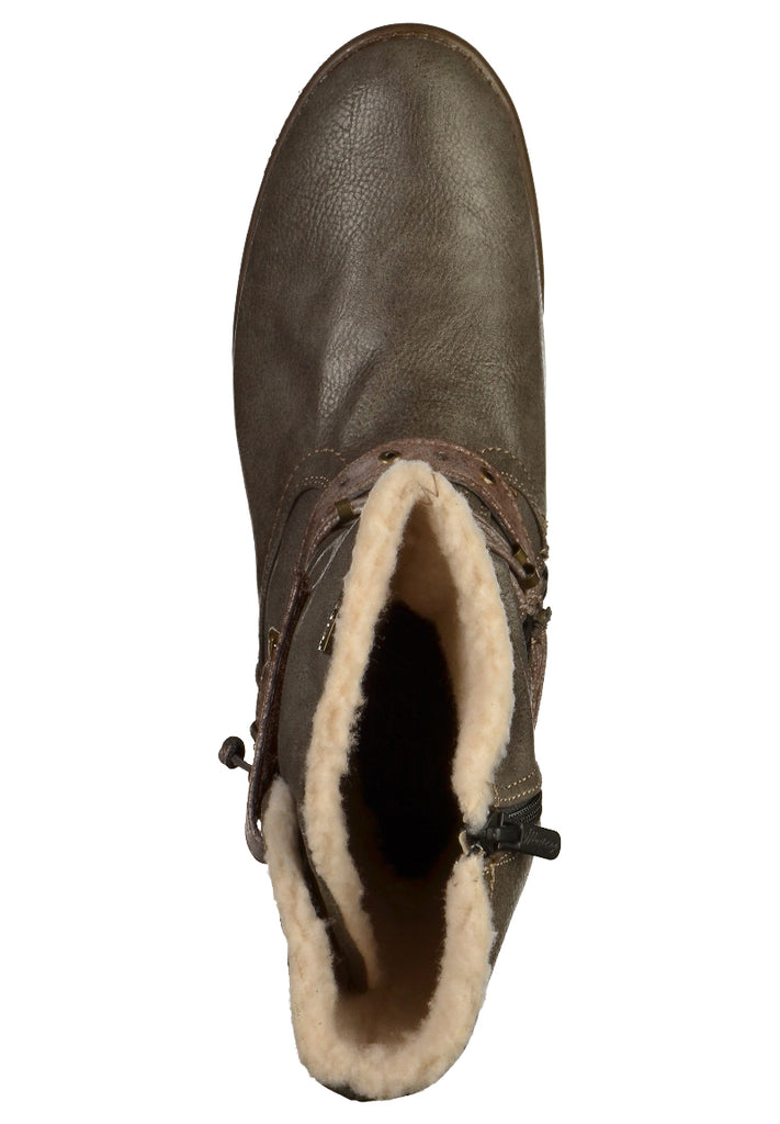 Mustang Stiefel Lederimitat Dunkelgrau - surf4shoes