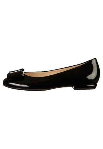 Högl Ballerinas Glattleder Schwarz - surf4shoes