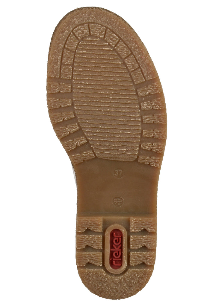 Rieker Stiefelette Lederimitat Grau/Braun - surf4shoes