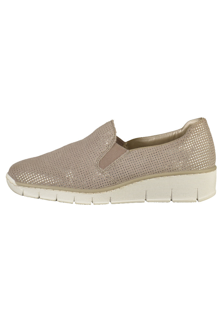 Rieker Slipper Leder Grau - surf4shoes