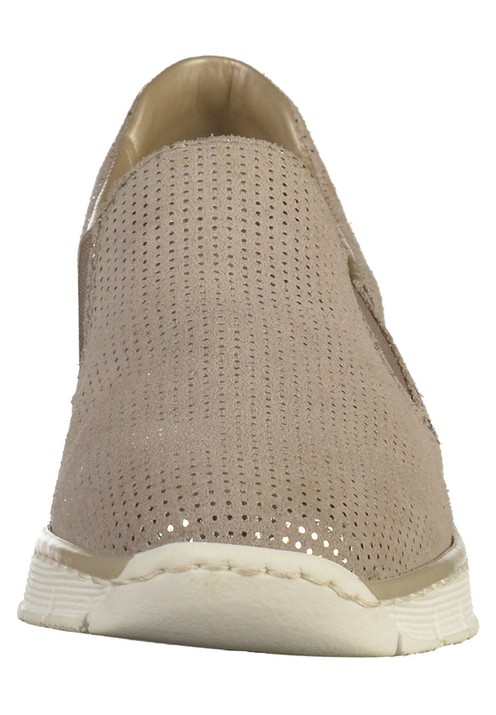 Rieker Slipper Leder Grau - surf4shoes