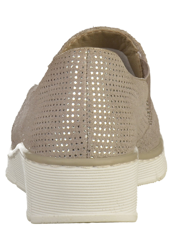 Rieker Slipper Leder Grau - surf4shoes