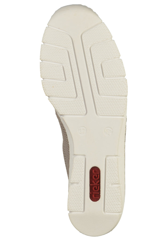 Rieker Slipper Leder Grau - surf4shoes
