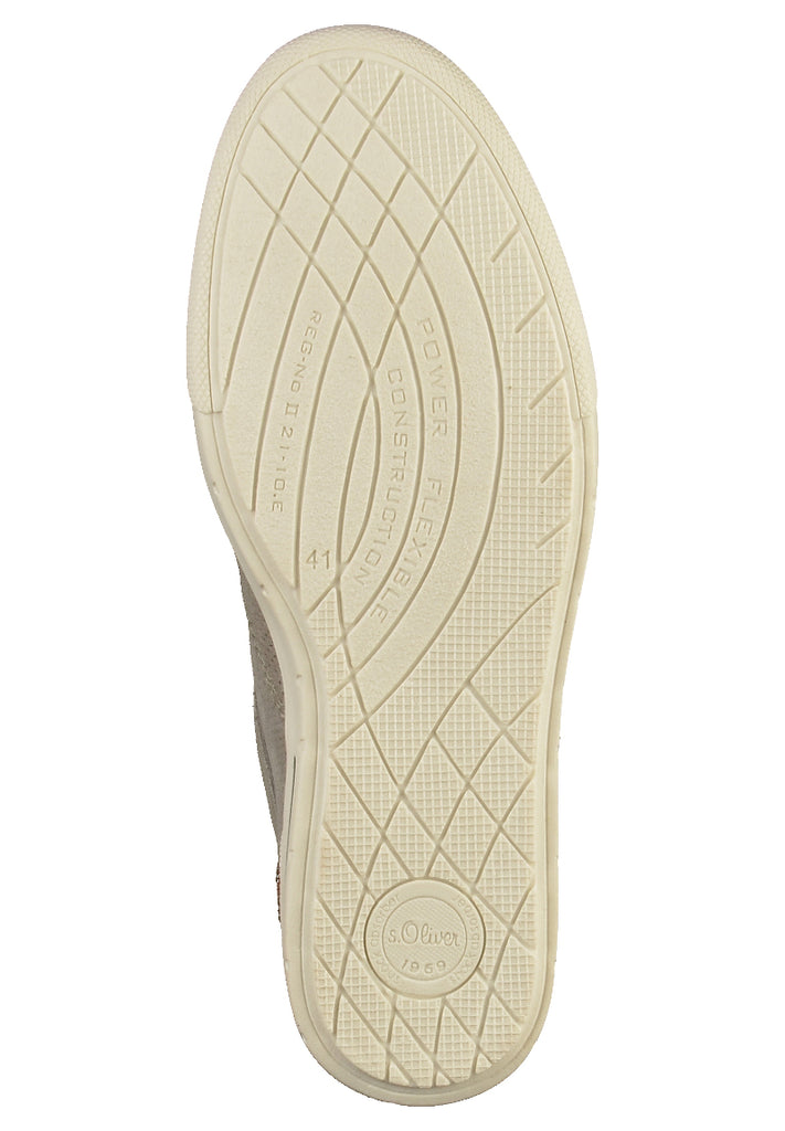 s.Oliver Halbschuhe Leder Grau - surf4shoes