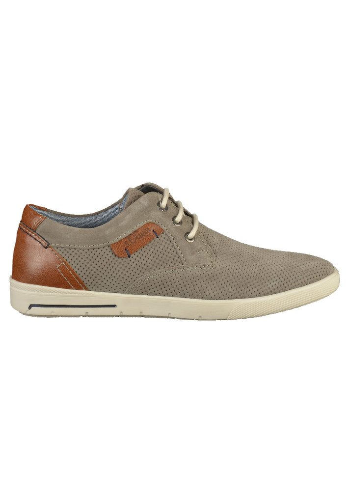 s.Oliver Halbschuhe Leder Grau - surf4shoes