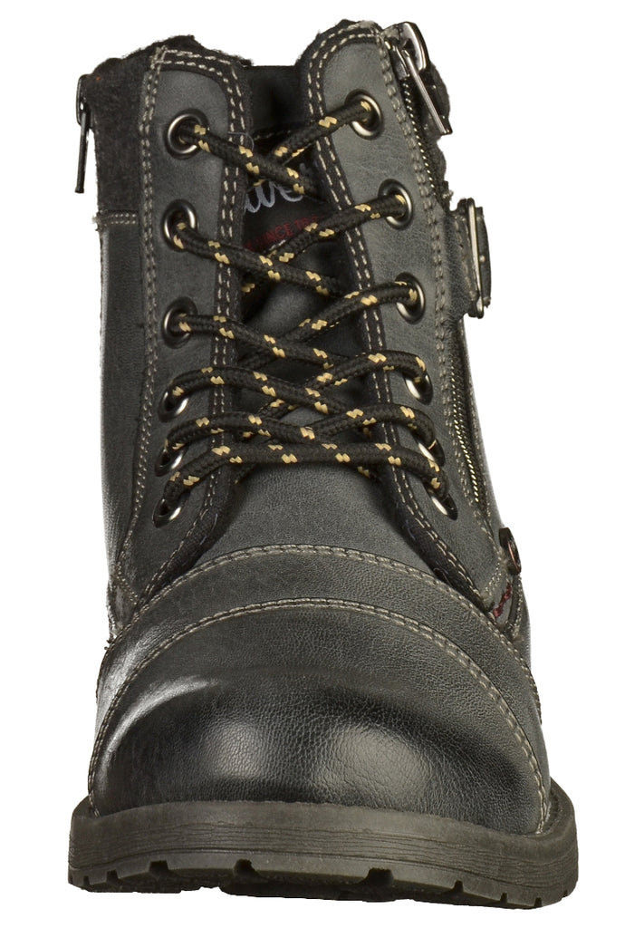 s.Oliver Stiefelette Lederimitat Schwarz - surf4shoes