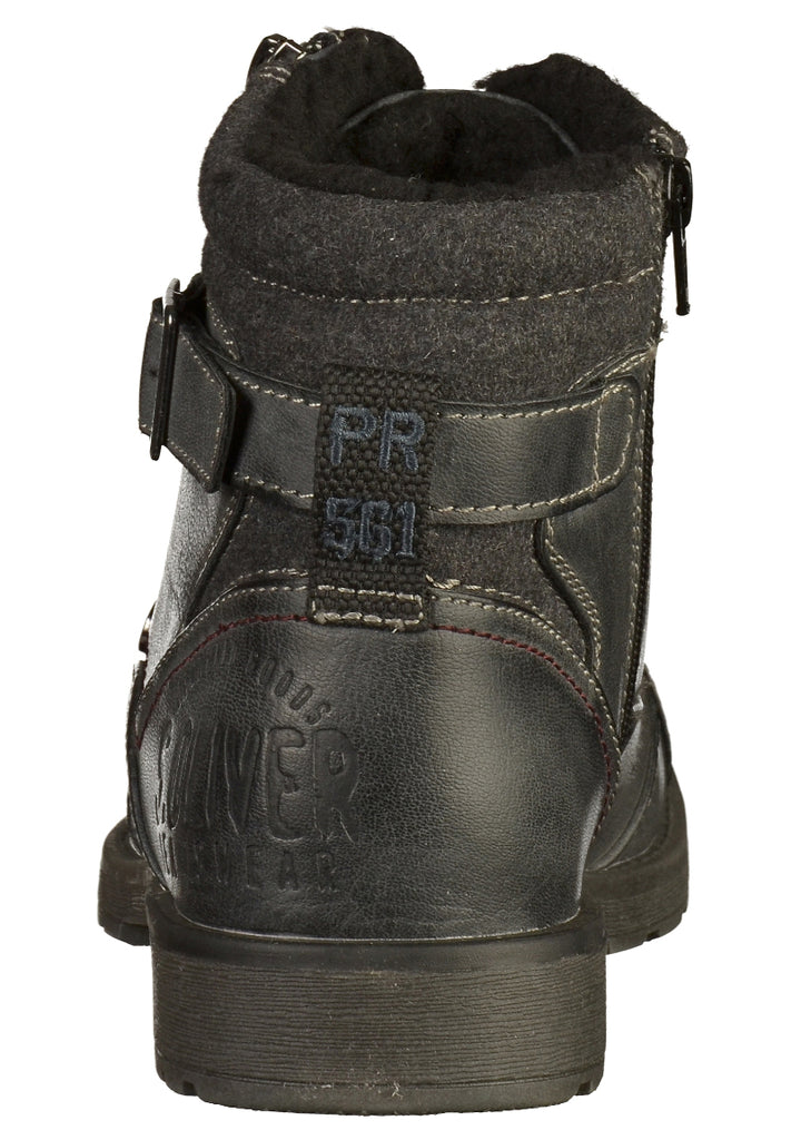 s.Oliver Stiefelette Lederimitat Schwarz - surf4shoes