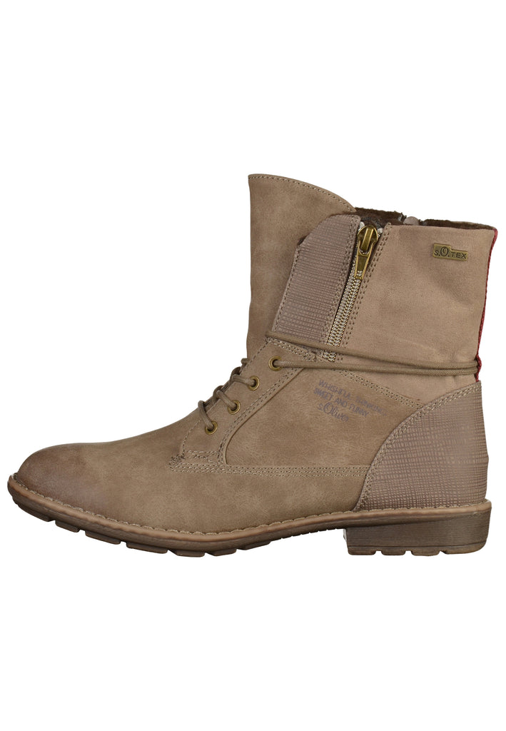 s.Oliver Stiefelette Lederimitat Nature - surf4shoes