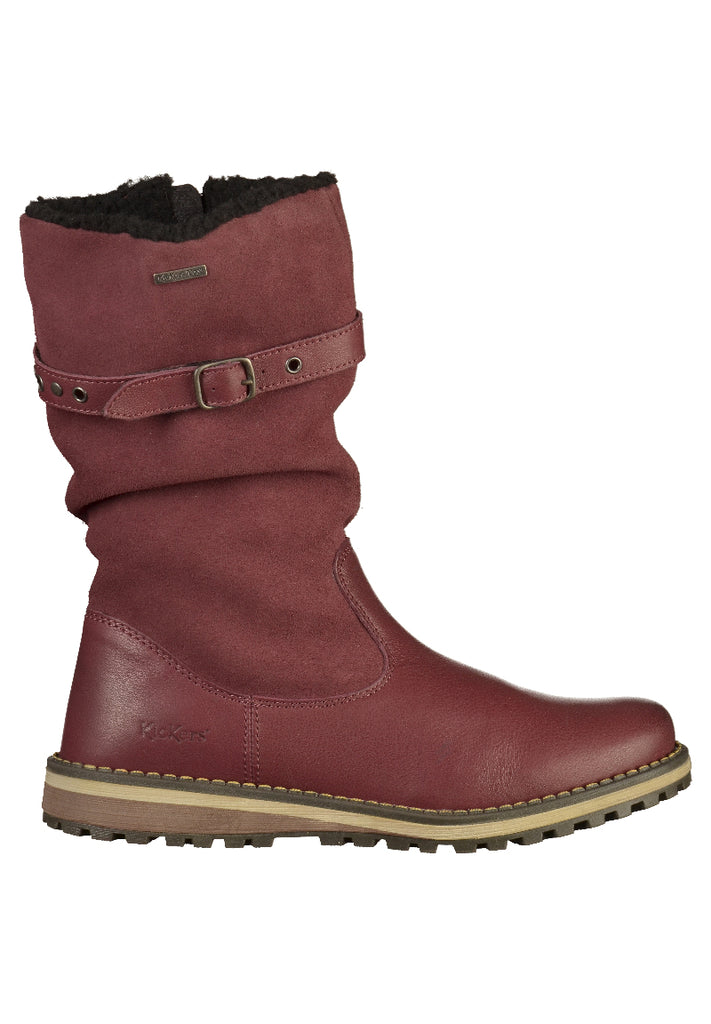 Kickers Stiefel Leder Bordeaux - surf4shoes