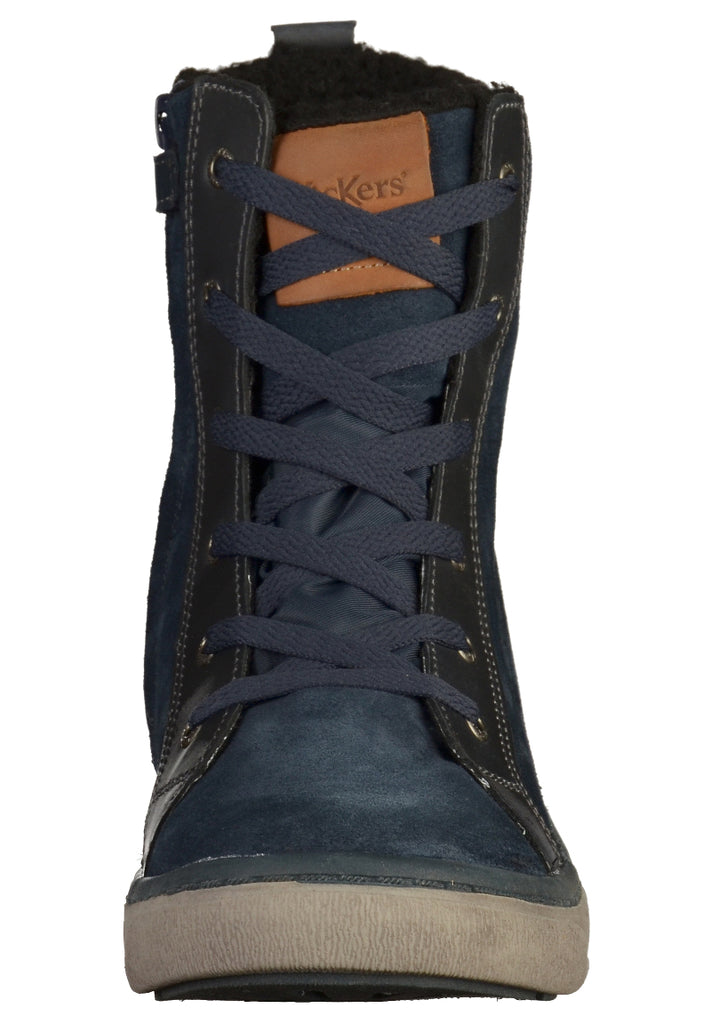 Kickers Stiefel Leder/Textil Marine - surf4shoes