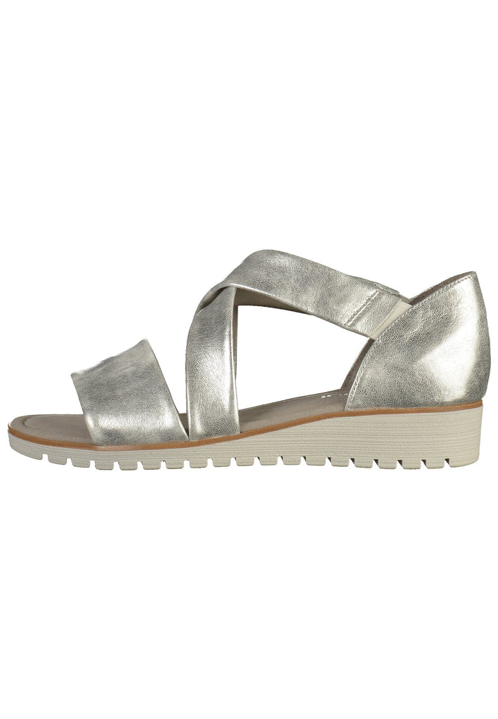 Gabor Sandalen Leder Silber - surf4shoes