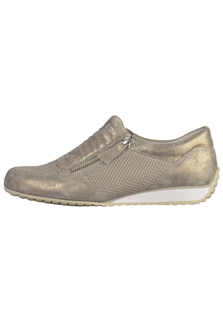 Gabor Halbschuhe Leder/Textil Silber - surf4shoes