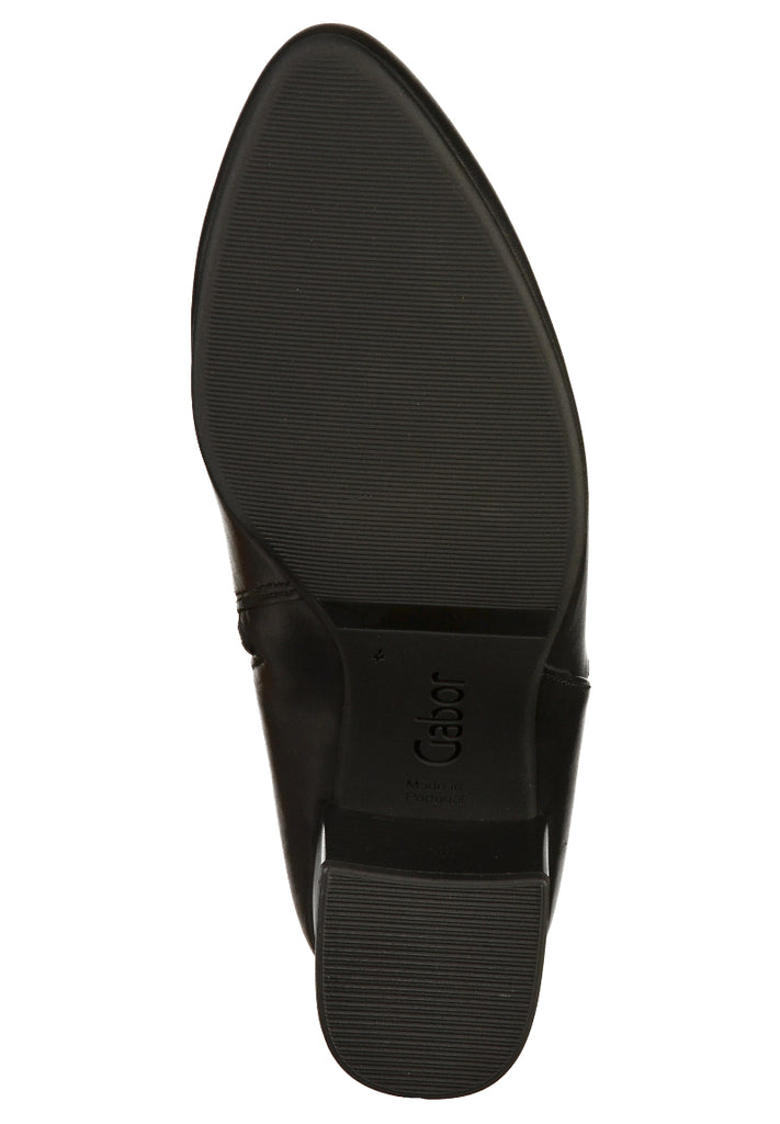 Gabor Stiefelette Leder Schwarz - surf4shoes