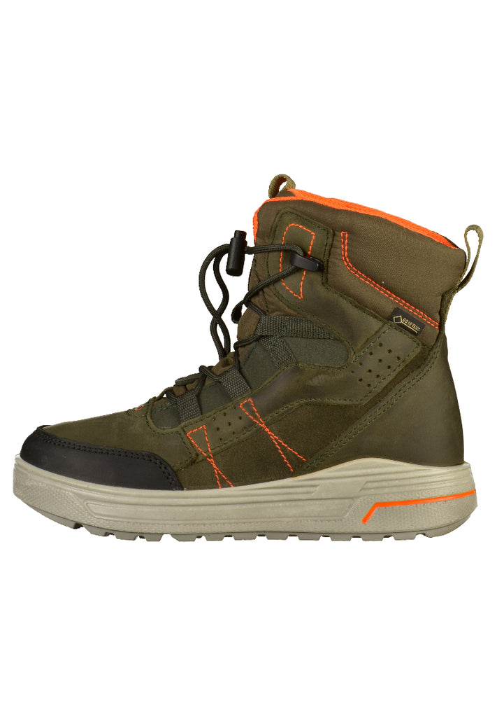 ecco Stiefelette Leder/Textil Dunkelgrün - surf4shoes
