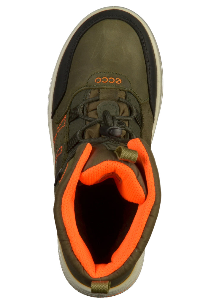 ecco Stiefelette Leder/Textil Dunkelgrün - surf4shoes