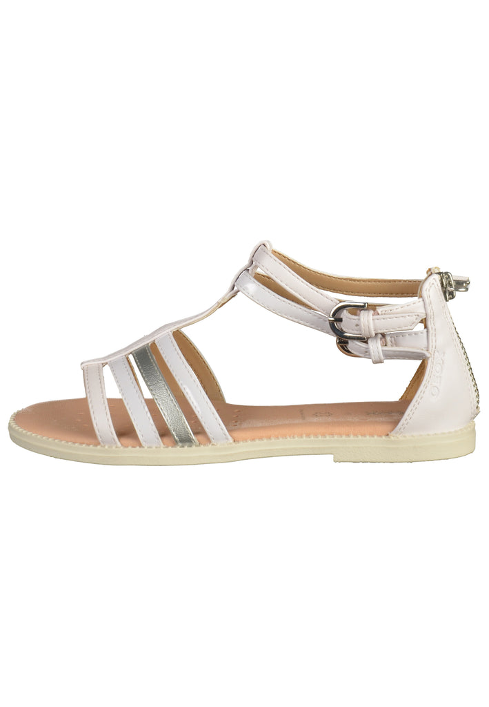 Geox Sandalen Lederimitat Weiß - surf4shoes