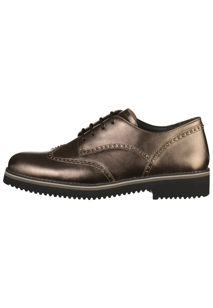Gabor Halbschuhe Leder Altsilber - surf4shoes