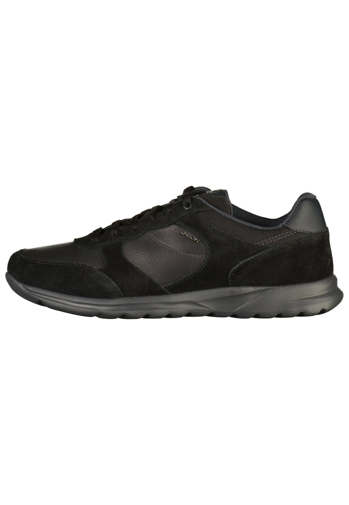 Geox Sneaker Leder/Synthetik Schwarz - surf4shoes
