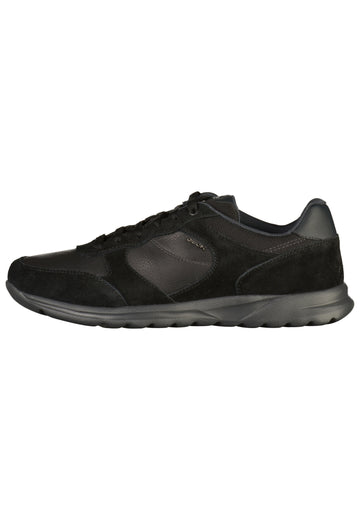 Geox Sneaker Leder/Synthetik Schwarz - surf4shoes