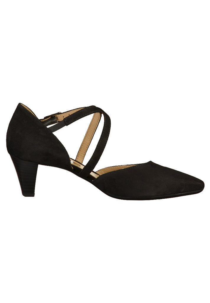 Gabor Pumps Nubukleder Schwarz - surf4shoes