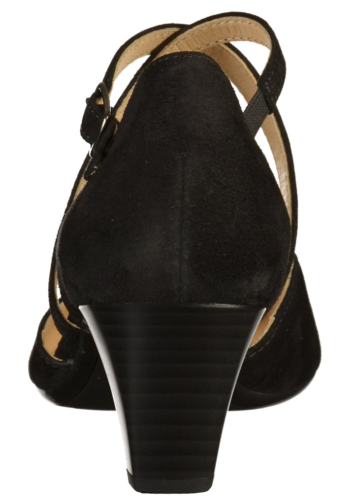 Gabor Pumps Nubukleder Schwarz - surf4shoes