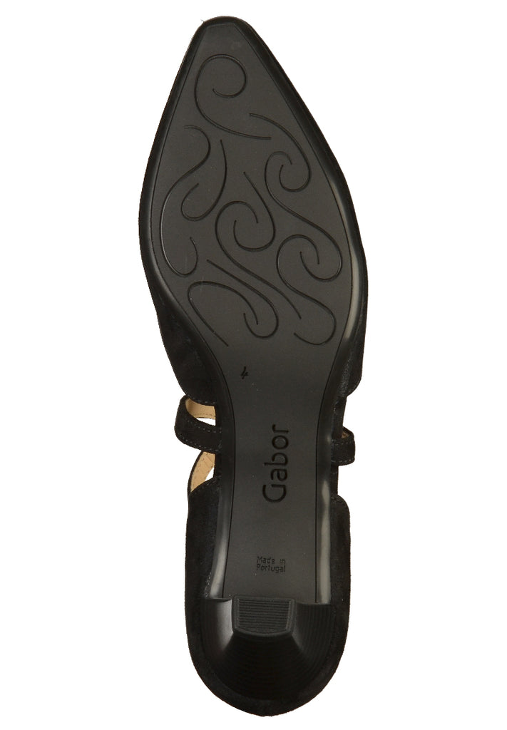 Gabor Pumps Nubukleder Schwarz - surf4shoes