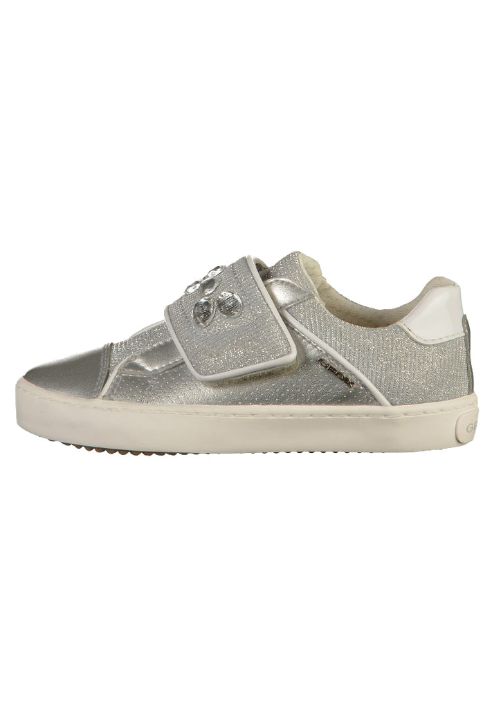 Geox Sneaker Lederimitat Silber - surf4shoes