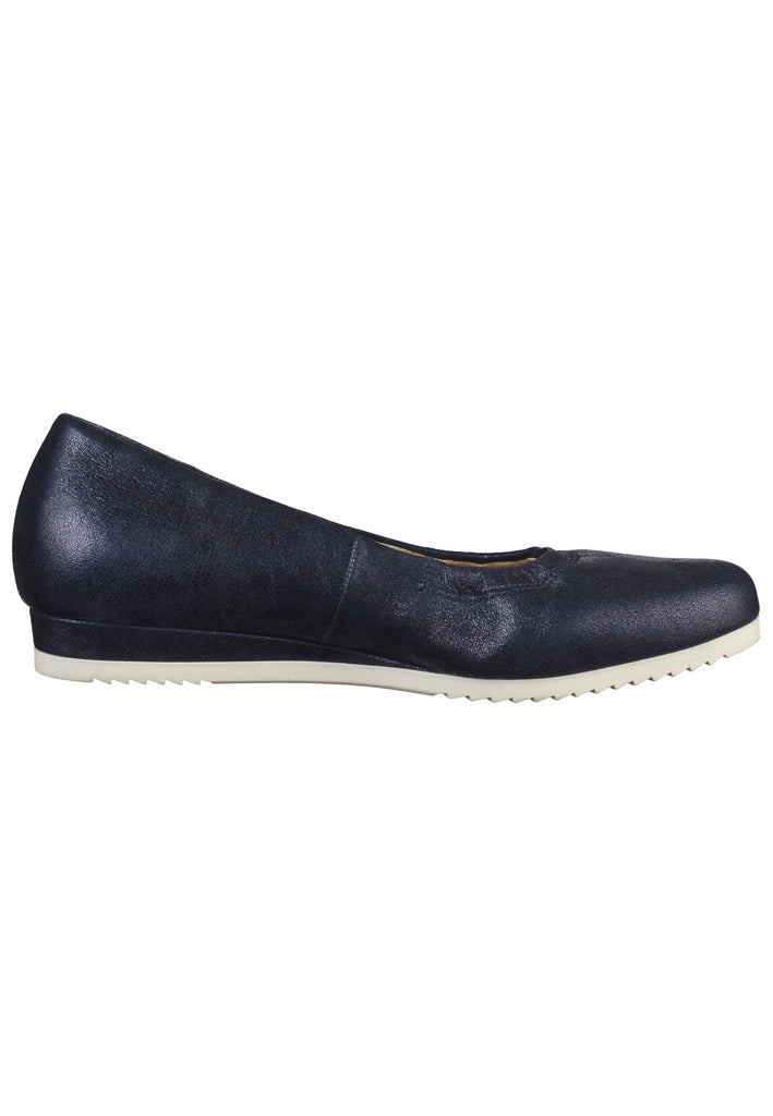Gabor Ballerinas Leder Dunkelblau - surf4shoes