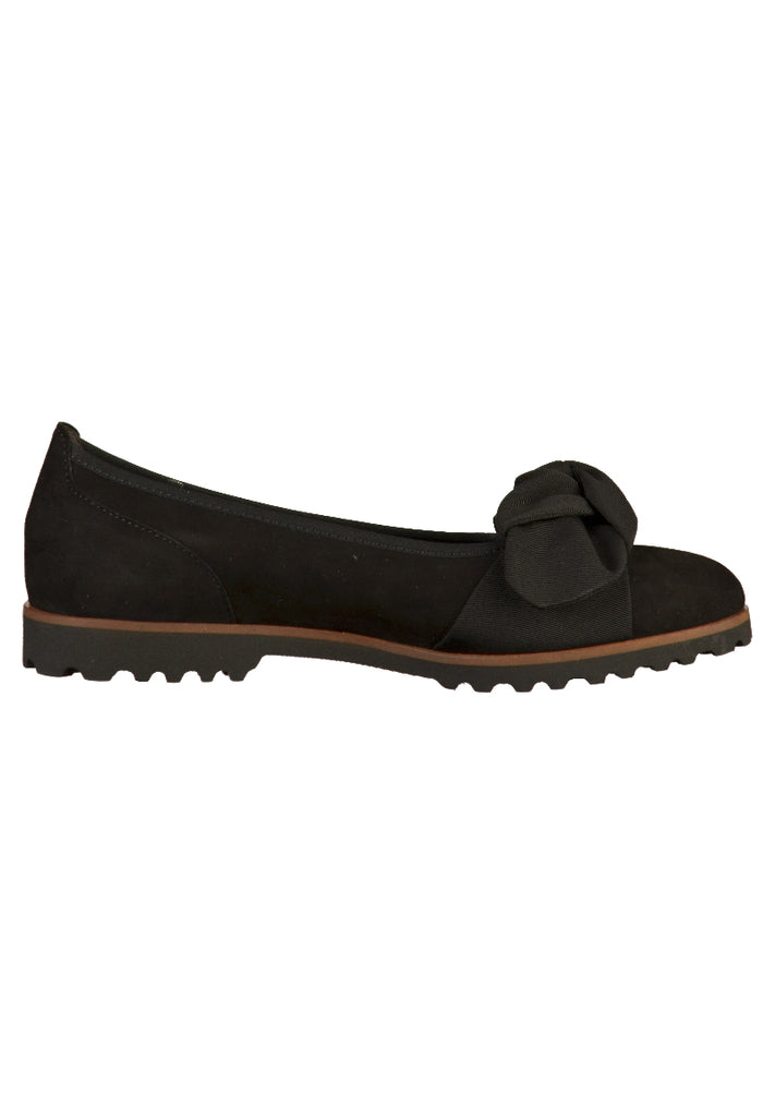 Gabor Slipper Nubukleder Schwarz - surf4shoes