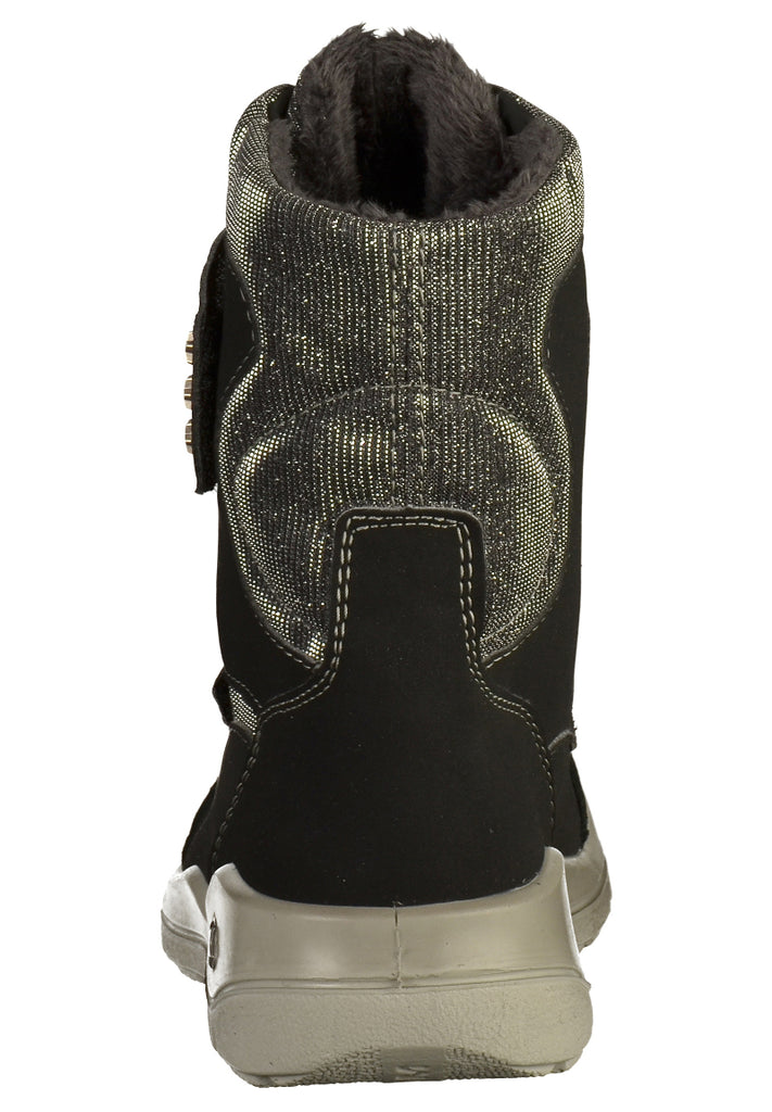 Ricosta Stiefelette Leder/Textil Schwarz - surf4shoes